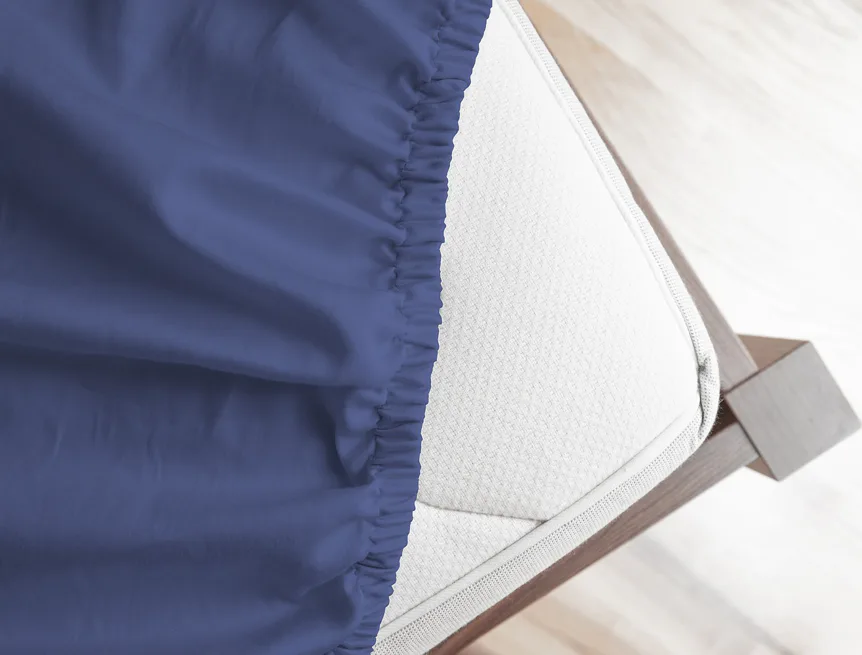 Prostěradlo Tmavě modré BAMBUS