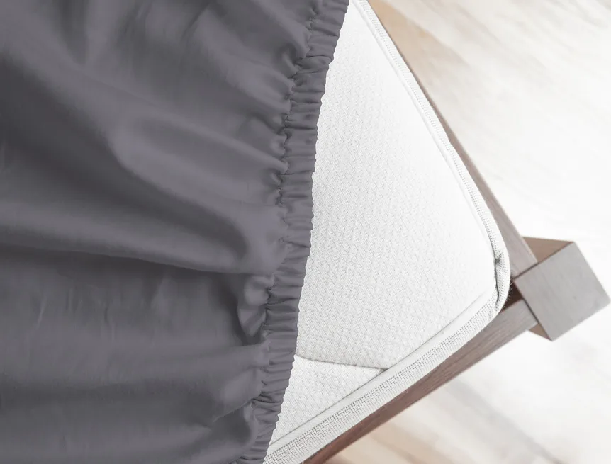 Prostěradlo Středně šedé INTERLOCK