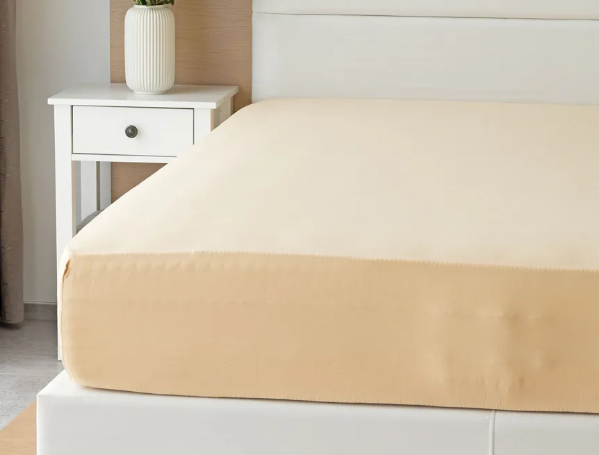 Prostěradlo Pískové ELASTAN PREMIUM