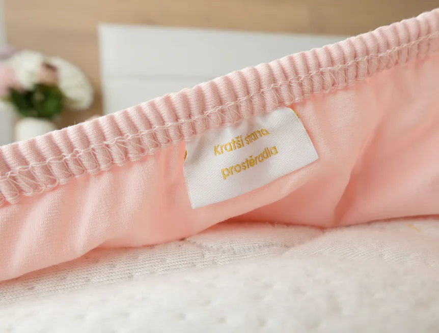 Prostěradlo Pudrové ELASTAN PREMIUM