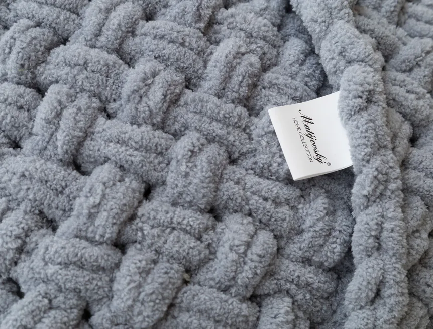 Povlak Knittingly středně šedý