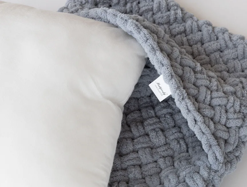 Povlak Knittingly středně šedý