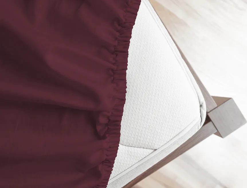 Prostěradlo Burgundy ELASTAN PREMIUM