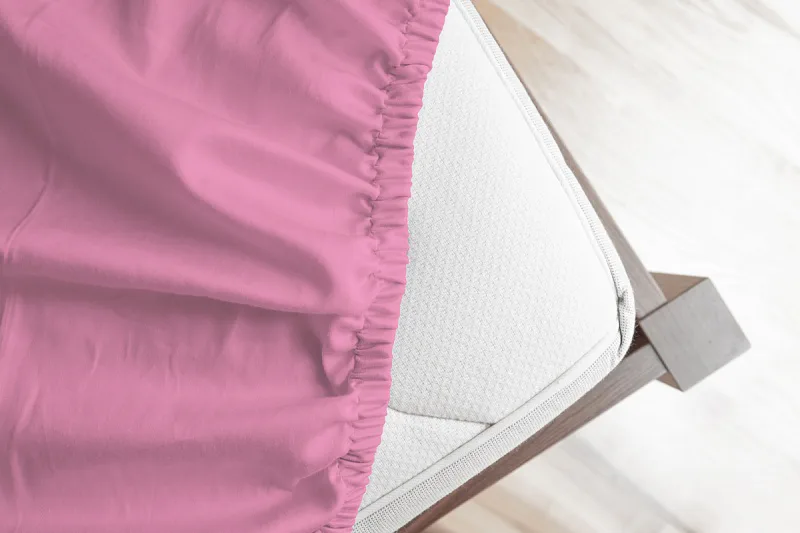 Prostěradlo Světle růžové JERSEY STANDARD