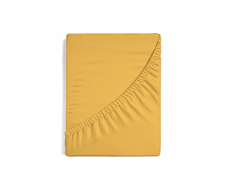 Prostěradlo Vanilkově žluté JERSEY STANDARD