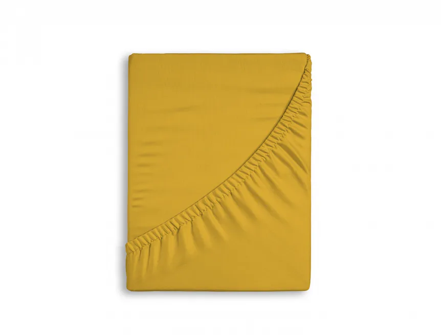 Prostěradlo Medově žluté JERSEY STANDARD