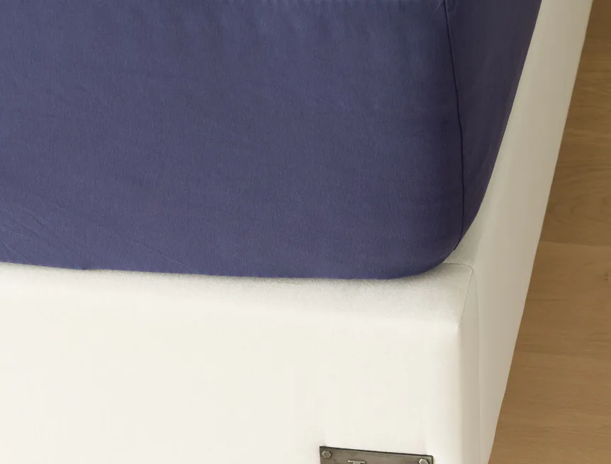 Prostěradlo Tmavě modré ELASTAN PREMIUM