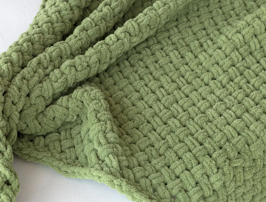 Deka Knittingly zelená