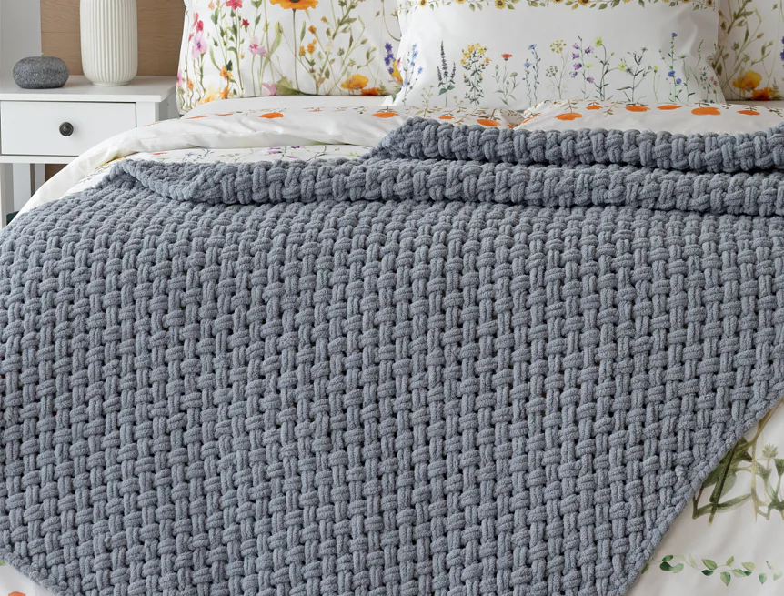 Deka Knittingly středně šedá