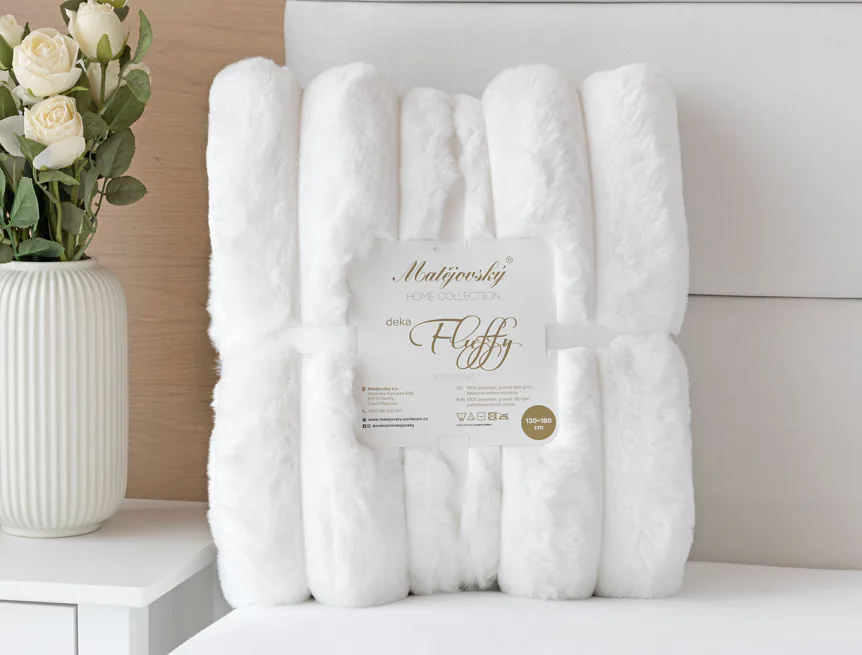 Deka Fluffy krémová